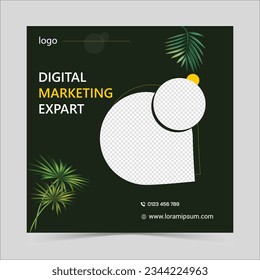 Social post design template, Digital Marketing post design