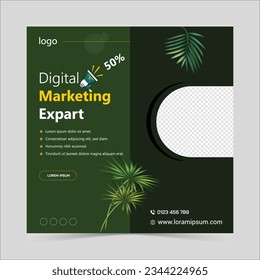 Social post design template, Digital Marketing post design