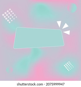 social post mockup with editable abstract blurred gradient mesh background 