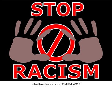 Social problems among people. Stop discrimination concept, vector sign