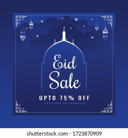 Social promotion banner design template for Eid al fitr 