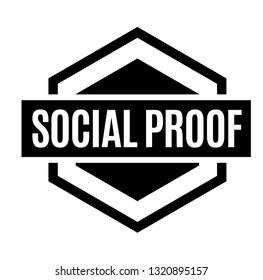 Social Proof Stamp On White Background. Sticker Or Label.