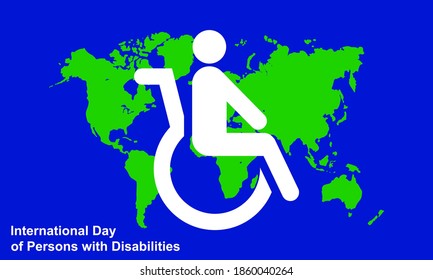 Social protection and human rights of persons with disabilities concept vector illustration. International day of persons with disabilities.