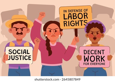 Social Protest in Support and Defense of Labor Rights