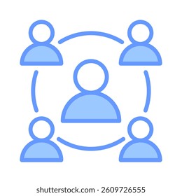 Social Reach Icon Element for Design