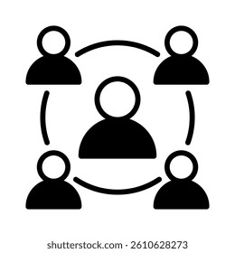 Social Reach Icon Element for Design