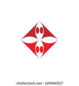 Social relation ship logo icon stock vector