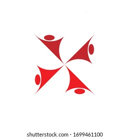 Social relation ship logo icon stock vector