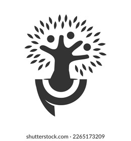 Social relationship community logo template Icon Illustration Brand Identity.Isolated and flat illustration. Vector graphic