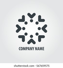 Social or Relationship Design Logo and Icon