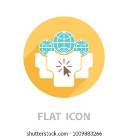 Social relationship logo and icon