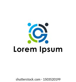 Social relationship logo and icon