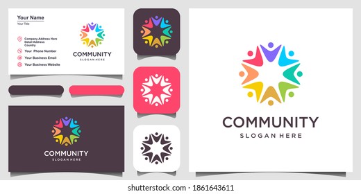 Social relationship logo and icon