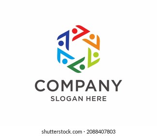 Social relationship logo and icon