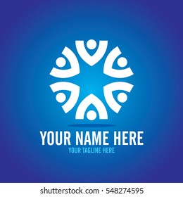 Social relationship logo and icon