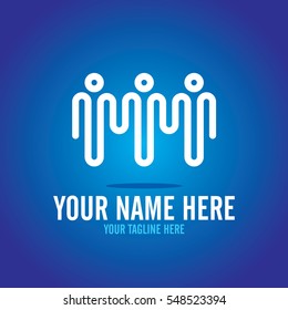 Social relationship logo and icon