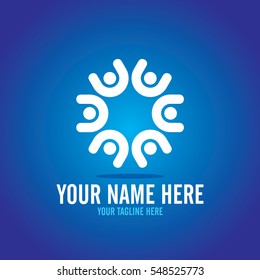Social relationship logo and icon