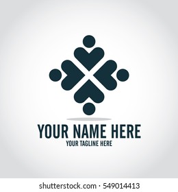 Social relationship logo and icon