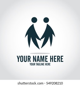 Social relationship logo and icon