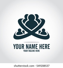 Logo de la relación social e icono