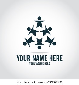 Social relationship logo and icon