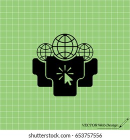 Social relationship logo and icon