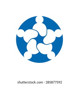 Social relationship logo and icon. community logo. networking symbol. connection icom template.