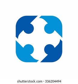 Social relationship logo and icon vector. community of people logo. 