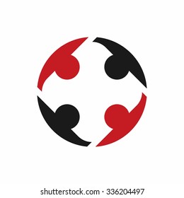 Social relationship logo and icon vector. community of people logo. 