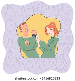 Social relationship vector illustration. Building partnerships fosters mutual growth and development Helping others is powerful way to make positive impact in community International cooperation