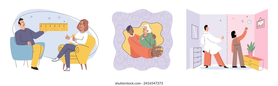 Social relationship vector illustration. Companionship and togetherness create sense belonging and fulfillment Trust forms foundation strong and lasting relationships Assisting others strengthens