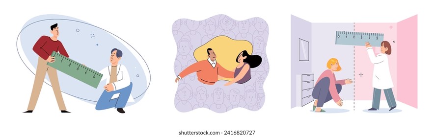 Social relationship vector illustration. Social relationships are building blocks thriving society The strength relationship lies in trust and unity between individuals Partnerships flourish
