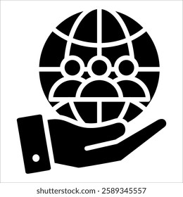 Social Responsibility Icon Element For Design