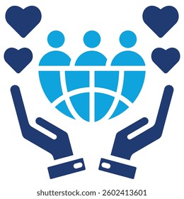 Social Responsibility Icon Element For Design