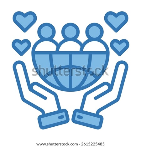 Social Responsibility Icon Element For Design
