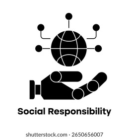 Ícone de Responsabilidade Social - Impacto Ético e Atendimento Comunitário
