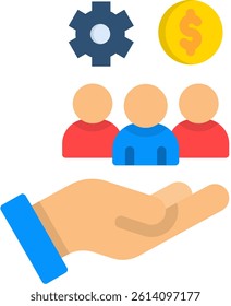 Social Responsibility Icon Flat Vector Illustration