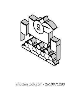 social responsibility isometric icon vector. social responsibility sign. isolated symbol illustration