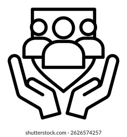 Social Security Icon Element For Design