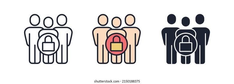 social security icon symbol template for graphic and web design collection logo vector illustration