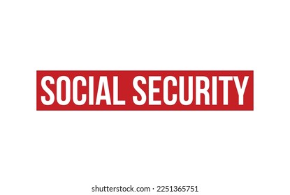 Vector de sellos de goma de la seguridad social