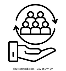 Social Services Icon Element For Design