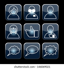 social set vector