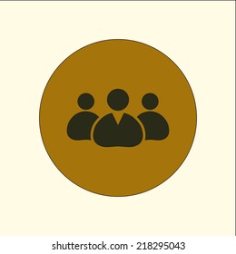 Ã?Â�Ã?Â eople or social sign icon. 