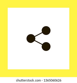 social sign vector icon. flat design