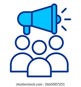 Concepto de Ilustración vectorial de ícono simple social