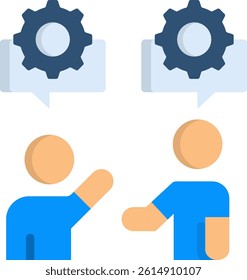 Social Skills Icon Flat Vector Illustration