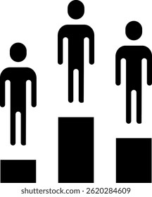 Ilustración vectorial de glifo de icono de Estado social