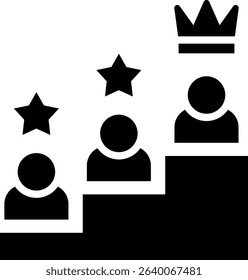 Social Status Icon Glyph Vector Illustration