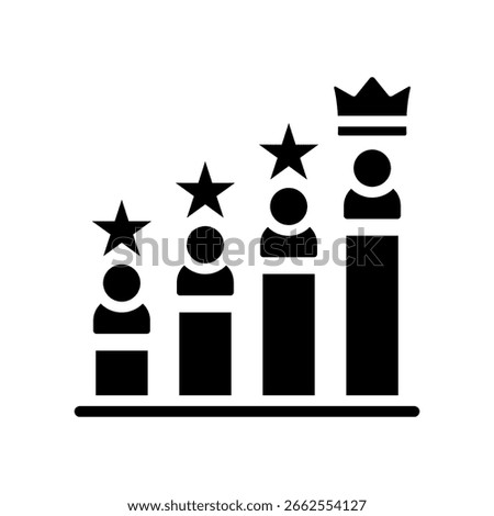 Social Status Icon Glyph Vector Illustration